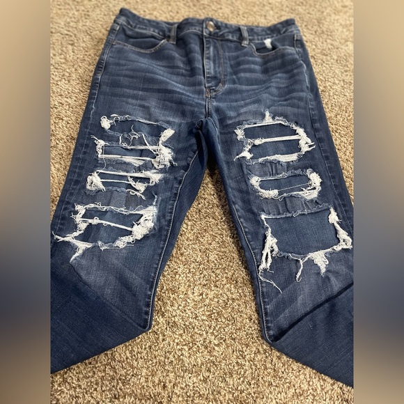 Distressed AE Jeggings - Picture 2 of 7